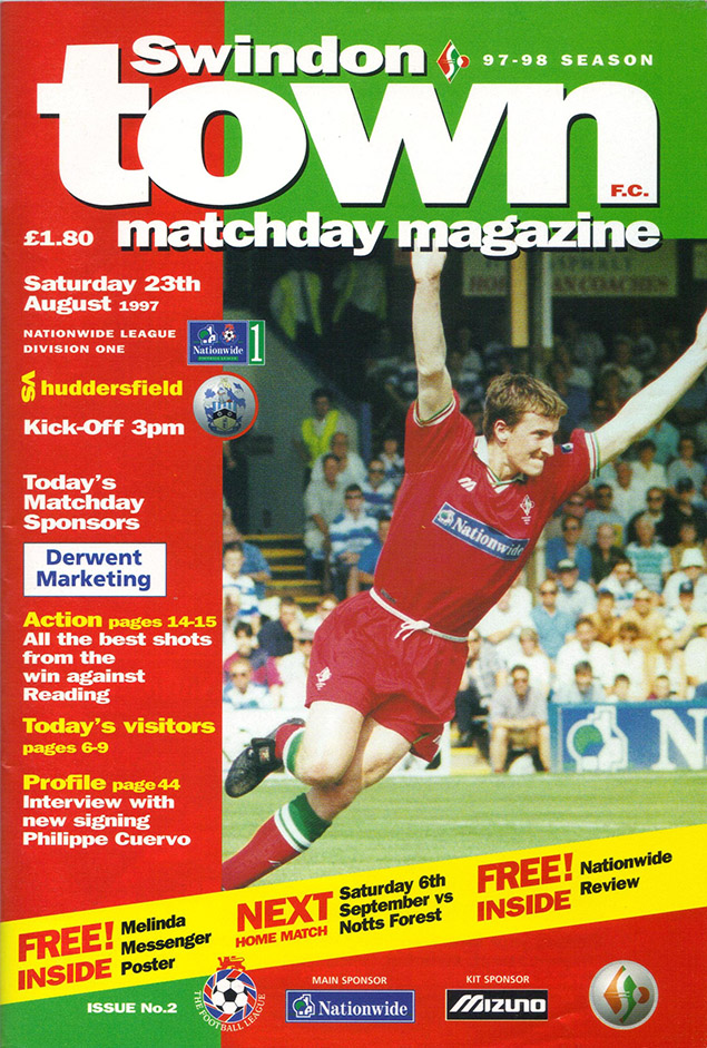 <b>Saturday, August 23, 1997</b><br />vs. Huddersfield Town (Home)